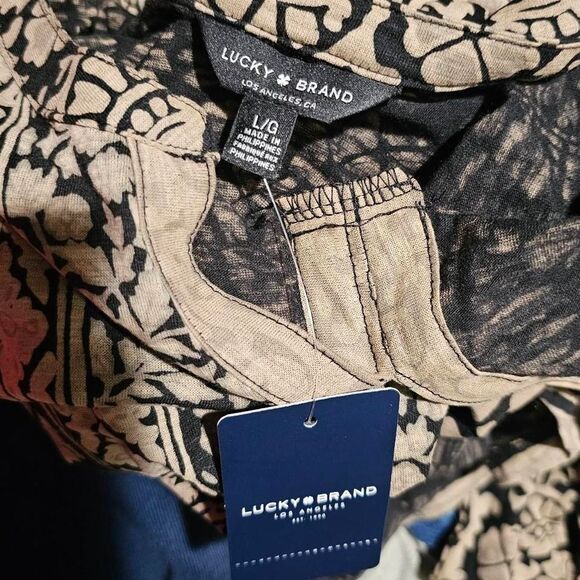 Lucky brand boho whimsigoth 3/4 sleeve nwt blouse - Picture 7 of 7